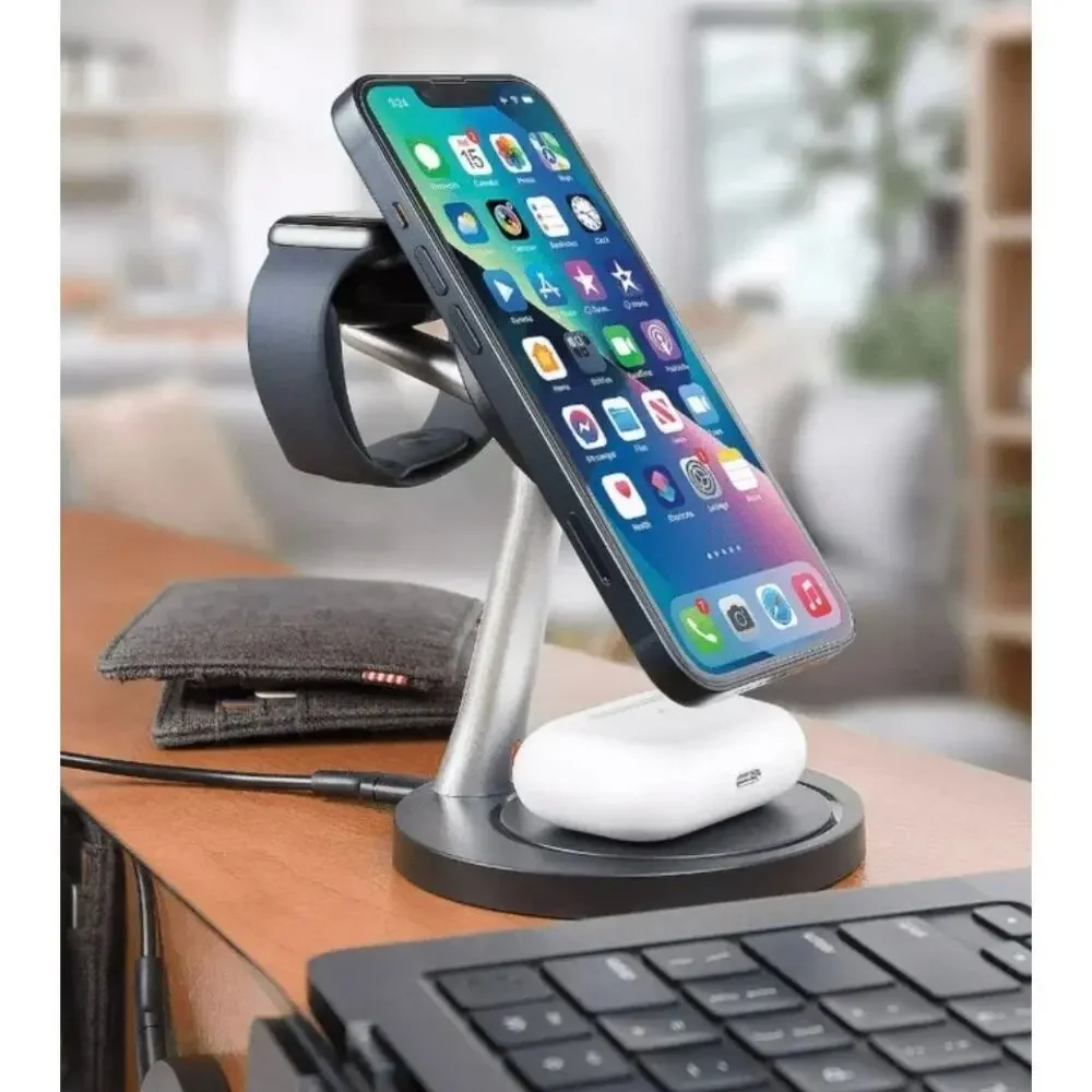 Smart Gear 3 in 1 Wireless Charging Station Magnetic iPhone Apple Watch AirPods